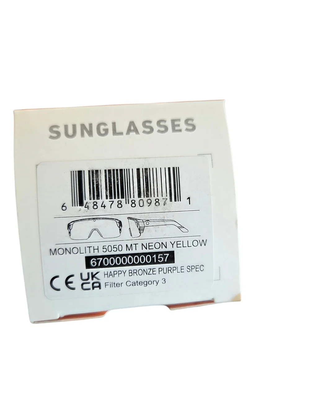 Spy Optics Monolith 5050 MT Neon Yellow Sunglasses with Purple Lens